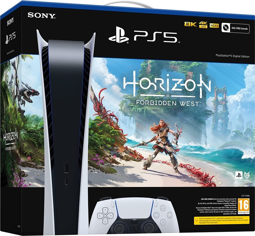 Ігрова приставка Sony PlayStation 5 Digital Edition Horizon Forbidden West Bundle