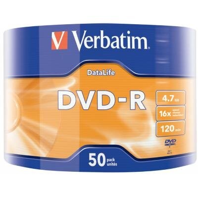Диск DVD Verbatim 4.7Gb 16X Wrap-box  Extra MATT SILVER (43791)