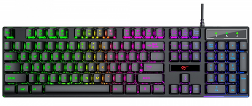 Игровая клавиатура Havit HV-KB101L с RGB подсветкой Black