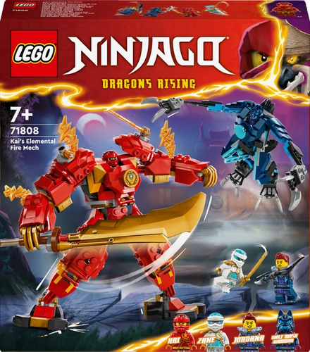 Конструктор LEGO NINJAGO Робот огненной стихии Кая 322 деталей (71808)