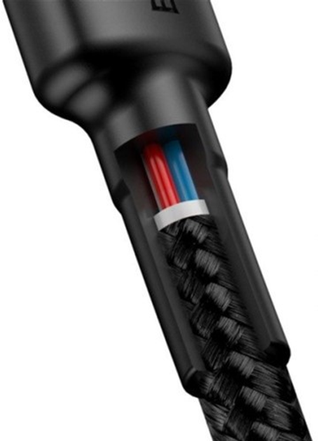 Кабель Baseus Cafule PD2.0 60W flash charging USB cableType-C-Type-C (20V 3A)2M Gray+Black (CATKLF-HG1)