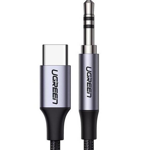 Кабель UGREEN CM450 USB-C Male to 3.5mm Male Audio Cable with Chip 1m (UGR-20192)