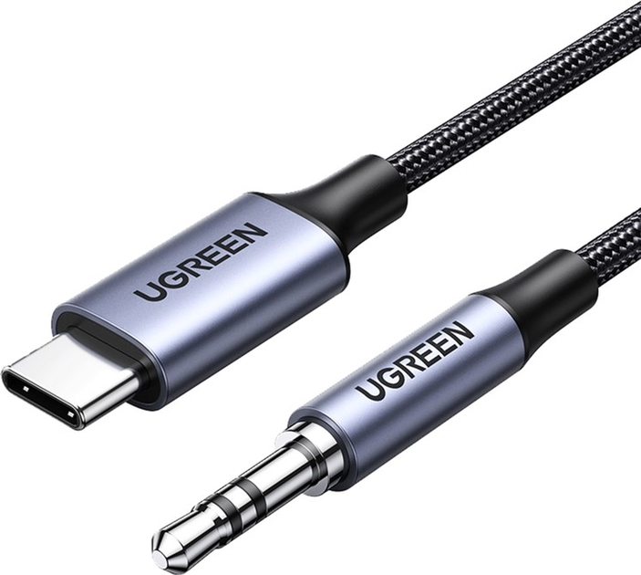 Кабель UGREEN CM450 USB-C Male to 3.5mm Male Audio Cable with Chip 1m (UGR-20192)