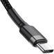 Кабель Baseus Cafule PD2.0 60W flash charging USB cableType-C-Type-C (20V 3A)2M Gray+Black (CATKLF-HG1)