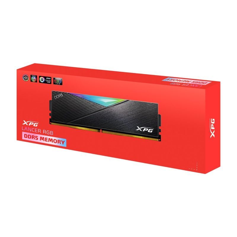 Модуль пам'яті для комп'ютера DDR5 32GB (2x16GB) 5200 MHz ADATA (AX5U5200C3816G-DCLARBK)