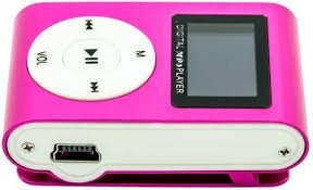 MP3 player SLIM pink + LCD + HF