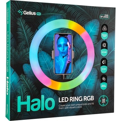 Кільцева лампа для фото Gelius Pro Halo RGB Ring 33 сm (GP-LR033)