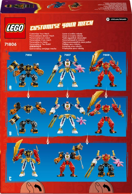Конструктор LEGO NINJAGO Робот земної стихії Коула 235 деталей (71806)