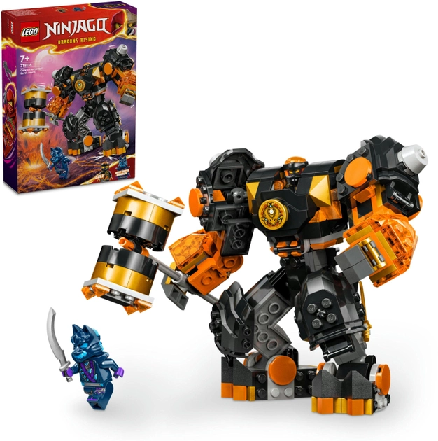 Конструктор LEGO NINJAGO Робот земної стихії Коула 235 деталей (71806)
