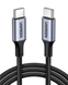 Кабель UGREEN US316 USB-C Cable Aluminum Case with Braided 2m (Black) (UGR-70429)