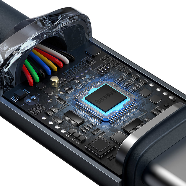 Кабель Baseus Crystal Shine Series Fast Charging Data Cable Type-C to Type-C 100W 2m Black (CAJY000701)