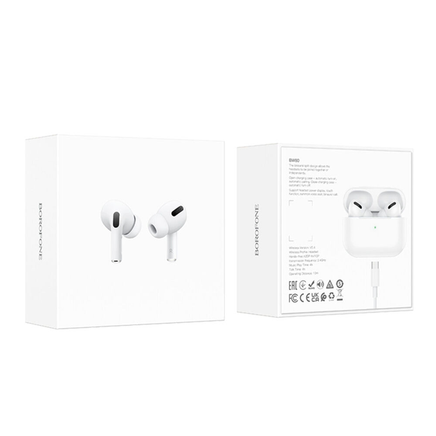 Наушники BOROFONE BW80 True wireless stereo headset White (6941991114946)