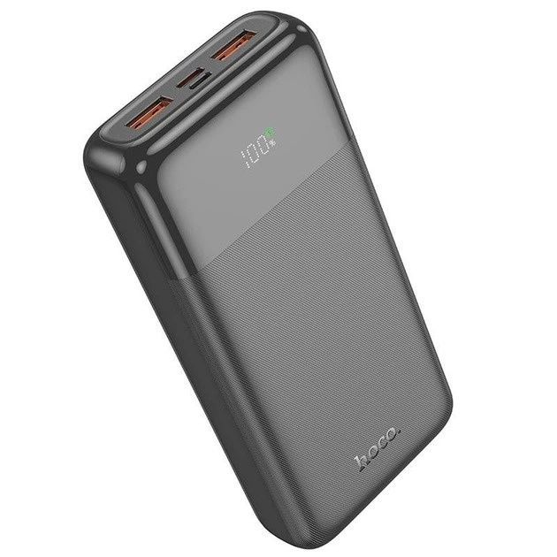 Повербанк HOCO 20000mAh J121A Fast 22.5W+PD20W fully compatible power bank with digital display