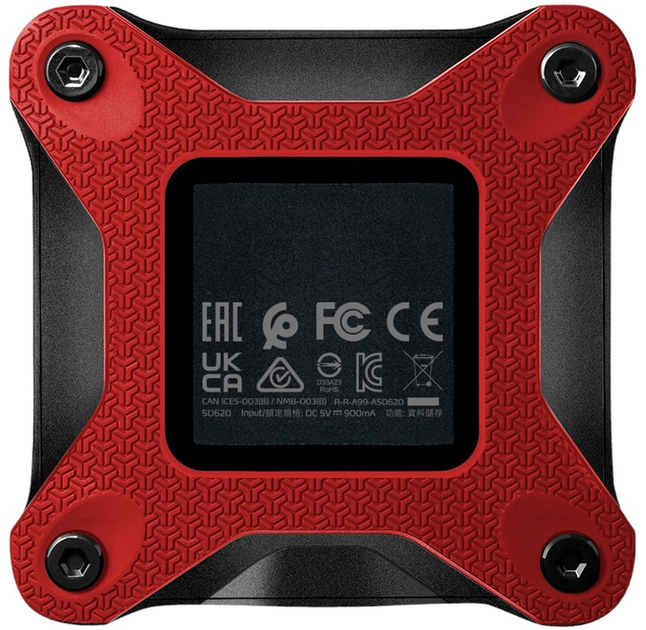 SSD ADATA SD620 1TB USB 3.2 520/460Mb/s Red (SD620-1TCRD)
