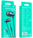 Наушники с микрофоном Borofone BM65 Sole wire-controlled earphones with mic Extreme night Black (BM65B)