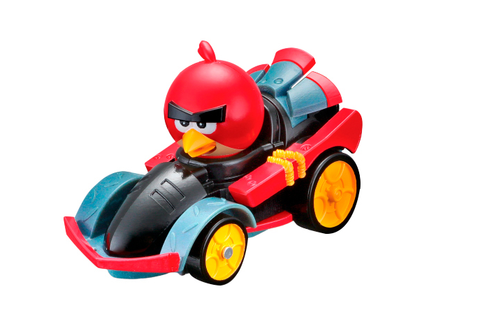 Интерактивная машинка с перегонщиком Maisto Angry Birds Сквотеры со звуковыми эффектами (82504_Красная птичка)