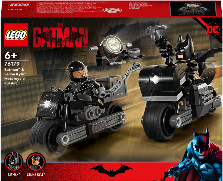Конструктор LEGO Super Heroes DC Batman Бетмен та Селіна Кайл: гонитва на мотоциклі 149 деталей (76179)