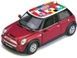 Машинка Kinsmart Mini Cooper S w/ flag printing 1:28 KT5059WF