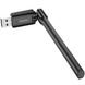Wi-Fi адаптер HOCO HI32 WiFi4 USB external antenna wireless network card Black (6942007640732)