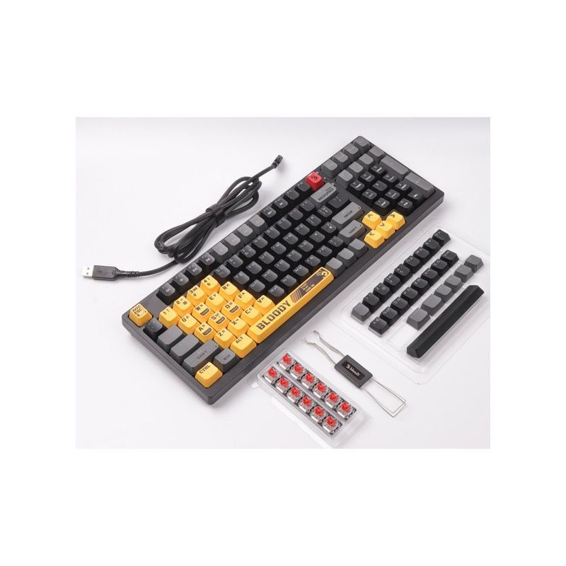 Клавіатура A4Tech Bloody S98 RGB BLMS Red Switch USB Sports Lime (4711421000406)